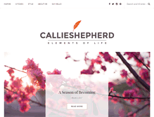 Tablet Screenshot of callieshepherd.com